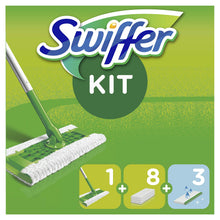 Carica l'immagine nel visualizzatore di Gallery, Swiffer Starter Kit Scopa Lavapavimenti per Pulizia di Pavimenti, in Legno... - Ilgrandebazar
