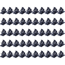Carica l'immagine nel visualizzatore di Gallery, Autoadesivo Clip Cavo Fermacavi Supporto, Nero, 50 Pezzi - Ilgrandebazar