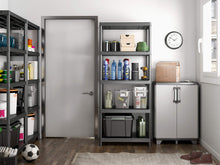 Carica l'immagine nel visualizzatore di Gallery, Keter Tidy Armadio Alto, Grigio Scuro/Grigio Scuro-Grigio Chiaro - Ilgrandebazar