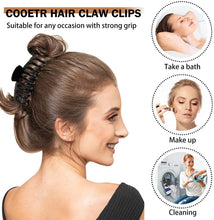 Carica l'immagine nel visualizzatore di Gallery, Cooetr Capelli Clip Artiglio 4 Pezzi Morsetti Per Capelli Antiscivolo Clip Acrilico Clip, Capelli Fermaglio per le donne Pinze Per Capelli Capelli Accessori