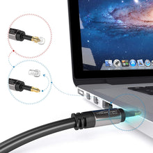 Carica l'immagine nel visualizzatore di Gallery, Cavo Mini TOSLINK, Audio Ottico Digitale 1m, Nero/Grigio - Ilgrandebazar
