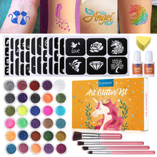 Carica l'immagine nel visualizzatore di Gallery, Kit di tatuaggi glitterati, GLAMADOR kit tatuaggio temporaneo, tatuaggi... - Ilgrandebazar