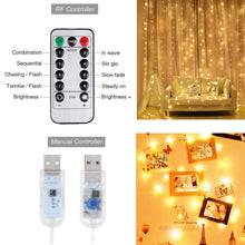 Carica l'immagine nel visualizzatore di Gallery, Yizhet Luci per Tende 3x3m 300 LED Tenda con Catena di luminosa... - Ilgrandebazar