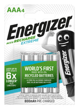 Carica l'immagine nel visualizzatore di Gallery, Batterie AA ricaricabili Energizer Recharge Extreme, confezione da 4 - Ilgrandebazar