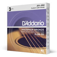 Carica l'immagine nel visualizzatore di Gallery, D'Addario EJ16 Set Corde Acustica EJ Phosphor BRZ RND WND - Ilgrandebazar