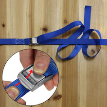Carica l'immagine nel visualizzatore di Gallery, Cinghia di fissaggio Cinghie tensione - blu - 2,5m 4 pezzi 2.5 cm x m - Ilgrandebazar