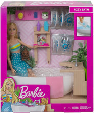 Carica l'immagine nel visualizzatore di Gallery, Barbie- Playset Bambola con Vasca da Bagno e Accessori Giocattolo per Bambini 3+ Anni, Multicolore, GJN32