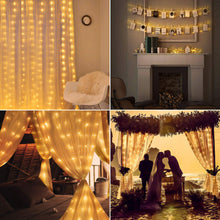 Carica l'immagine nel visualizzatore di Gallery, OUSFOT Tenda Luminosa， Cascata di Luci ，Catena Luminosa,Stringa - Ilgrandebazar