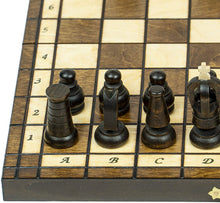 Carica l'immagine nel visualizzatore di Gallery, Scacchiera in Legno Professionale Scacchi 34 cm - Chess, Scacchiere Set Portatile Gioco da Viaggio per Adulti Bambini