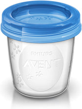 Carica l'immagine nel visualizzatore di Gallery, Philips Avent SCF619/05 Set Vasetti per la Conservazione del Latte e delle Pappe 5 pezzi, 180ml