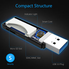 Carica l'immagine nel visualizzatore di Gallery, Beikell USB 3.0 Lettore di Schede, Adattatore Schede Memoria con Portachiavi... - Ilgrandebazar