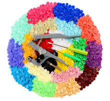 Carica l'immagine nel visualizzatore di Gallery, ilauke Bottoni a Pressione, 400pz 20 Colori 400pz, Multicolore - Ilgrandebazar