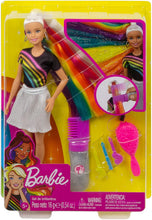 Carica l'immagine nel visualizzatore di Gallery, Barbie FXN96 Rainbow Sparkle Bambola con Capelli Lunghi Arcobaleno e Tanti Accessori, 3 anni+