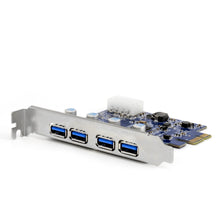 Carica l'immagine nel visualizzatore di Gallery, CSL - Scheda PCIe 4 Porte USB 3.0 - PCI Express 3 Plug e A: 4 porte - Ilgrandebazar