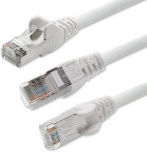 Carica l'immagine nel visualizzatore di Gallery, 1aTTack - Cavo Patch di rete CAT 5e con schermatura FTP con 2 spine RJ45 bianco 2 m