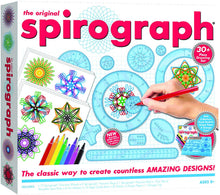 Carica l'immagine nel visualizzatore di Gallery, Grandi Giochi- Spirograph Set con Pennarelli-con 30 Accessori inclusi-CLC04111, Colore, CLC04111