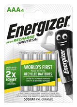 Carica l'immagine nel visualizzatore di Gallery, Batterie AA ricaricabili Energizer Recharge Extreme, confezione da 4 - Ilgrandebazar