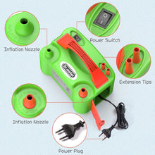 Carica l'immagine nel visualizzatore di Gallery, Dr.meter Pompa Elettrica, Elettronica di Gonfiaggio Verde + Arancione - Ilgrandebazar
