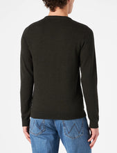 Carica l'immagine nel visualizzatore di Gallery, JACK &amp; JONES JJEBASIC Knit Crew Neck Noos Pullover, Forest Night/Detail:Twisted with Black, L Uomo