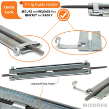 Carica l'immagine nel visualizzatore di Gallery, MIZOOVA Affilatore per Motosega Kit Professionale 10 Pezzi Affilatura... - Ilgrandebazar