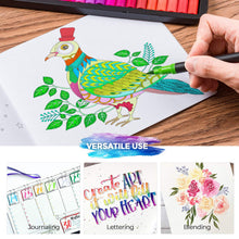 Carica l'immagine nel visualizzatore di Gallery, Hethrone Pennarelli Acquerello Professionali 100 Colori Brush Multicolore - Ilgrandebazar