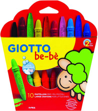 Carica l'immagine nel visualizzatore di Gallery, Giotto Bebè Be-Bé, pastelli a cera 10 pz