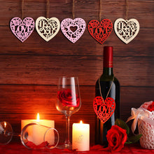 Carica l'immagine nel visualizzatore di Gallery, 60 Pezzi Ornamenti di Cuore per San Valentino in Legno... - Ilgrandebazar