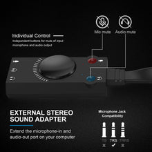 Carica l'immagine nel visualizzatore di Gallery, Scheda Audio Usb, TechRise Esterna con Adattatore Usb c Black - Ilgrandebazar