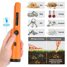 Carica l'immagine nel visualizzatore di Gallery, POVO Metal Detector Pinpointer con 2 Batterie Impermeabile Handheld...