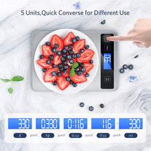 Carica l'immagine nel visualizzatore di Gallery, Bilancia Cucina Digitale, Homever 15kg in Acciaio 9*6.3*0.87in, Argento - Ilgrandebazar