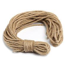 Carica l'immagine nel visualizzatore di Gallery, Naler 25M Corda di Canapa 6mm, 100% Iuta Naturale 4-ply Spessore Marrone - Ilgrandebazar