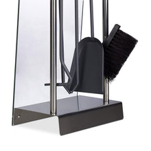 Carica l'immagine nel visualizzatore di Gallery, Relaxdays 10022294 Accessori Camino, Set 5 Pezzi, Porta Attrezzi, Argento