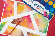 Carica l'immagine nel visualizzatore di Gallery, Giotto acquerelli in 24 colori, pastigle da 30mm, con pennello Single