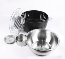 Carica l'immagine nel visualizzatore di Gallery, Durandal Barbecue Portatile ventilato Carbone casa o Campeggio nero - Ilgrandebazar