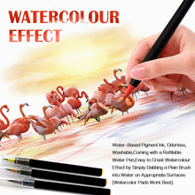 Carica l'immagine nel visualizzatore di Gallery, Amteker Brush Pen Lettering 20 Acquerelli Penne + 1 Pennello Multicolore - Ilgrandebazar