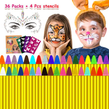 Carica l'immagine nel visualizzatore di Gallery, Natale Trucchi per Truccabimbi,Emooqi 36 Colori Fviso Body Paint 36 - Ilgrandebazar