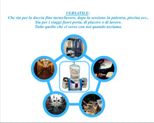 Carica l'immagine nel visualizzatore di Gallery, Beauty Case Viaggio Donna Uomo Appendibile (Azzurro) Organizer Bagno Azzurro - Ilgrandebazar