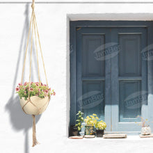 Carica l'immagine nel visualizzatore di Gallery, JamBer 6 Pezzi Macrame Plant Hanger Fatto a Mano Appeso Corda di Cotone... - Ilgrandebazar