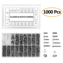 Carica l'immagine nel visualizzatore di Gallery, ZOEON Viti per Occhiali, 1000 Pcs Occhiali e Riparazione Kit...