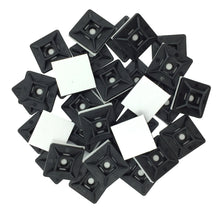 Carica l'immagine nel visualizzatore di Gallery, intervisio Fermacavo Autoadesivo / 100 Pezzi / Dimensioni 19mm x 19mm, Nero - Ilgrandebazar