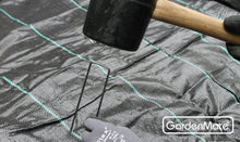 Carica l'immagine nel visualizzatore di Gallery, GardenMate 100x Picchetti di Ancoraggio Lunghi 150mm e 100 Picchetti, black