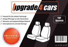 Carica l'immagine nel visualizzatore di Gallery, Upgrade4cars Coprisedili Auto Universale, B1 Nero Grigio - Anteriore - Ilgrandebazar