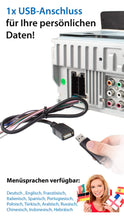 Carica l'immagine nel visualizzatore di Gallery, XOMAX XM-2V1004 Autoradio con Schermo Touch Screen XXL regolabile Multicolore
