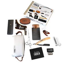 Carica l'immagine nel visualizzatore di Gallery, ✮ BARBER TOOLS ✮ Kit/Set/Cofanetto per la cura e manutenzione della barba e...