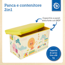 Carica l'immagine nel visualizzatore di Gallery, Bieco, Contenitore Porta Giochi, Scatole Portaoggetti, Baule Cesta per Bambini, Gelb