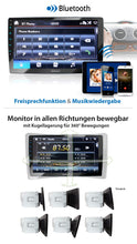 Carica l'immagine nel visualizzatore di Gallery, XOMAX XM-2V1004 Autoradio con Schermo Touch Screen XXL regolabile Multicolore