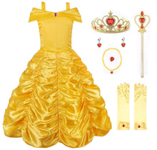 Carica l'immagine nel visualizzatore di Gallery, JerrisApparel Principessa Belle Carnevali Costume Vestito da Ragazza... - Ilgrandebazar