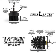 Carica l'immagine nel visualizzatore di Gallery, Drillbrush 2 pezzo nero Ultra Stiff es pulizia Rotary Stiff-black - Ilgrandebazar