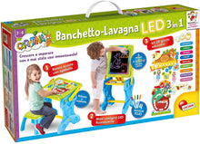 Carica l'immagine nel visualizzatore di Gallery, Lisciani Giochi- Carotina Banchetto-Lavagna LED 3 in 1 Gioco per Bambini, Multicolore, 77465