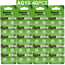 Carica l'immagine nel visualizzatore di Gallery, 40 Pezzi Batteria Plus pila a Bottone Alcalina AG13/LR44/LR1154/357 - Ilgrandebazar